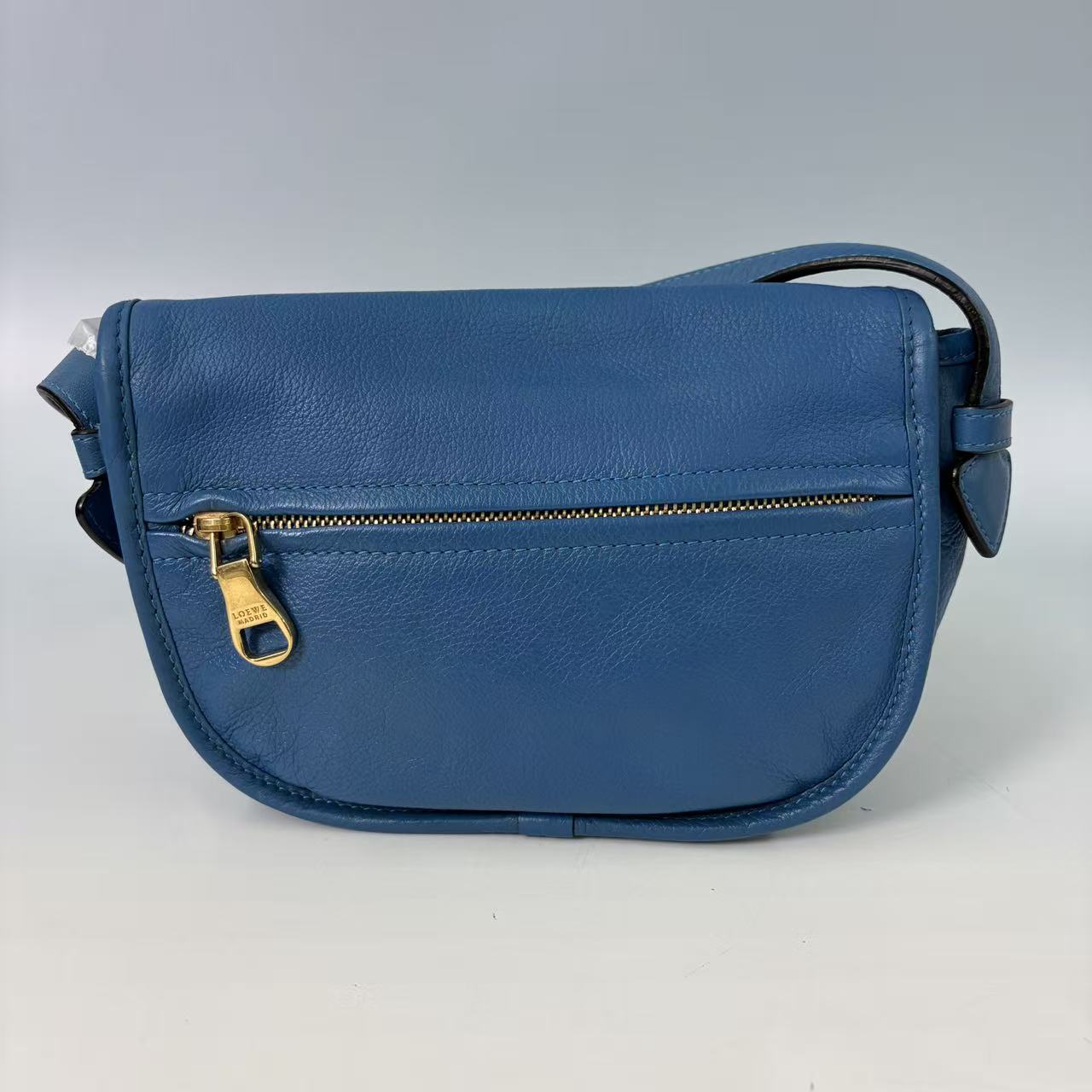 Loewe Heritage Leather Half-Moon Crossbody Bag