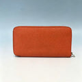 Hermès Silk'In Classic Long Wallet Coral Red