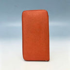 Hermès Silk'In Classic Long Wallet Coral Red