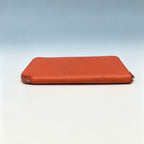 Hermès Silk'In Classic Long Wallet Coral Red