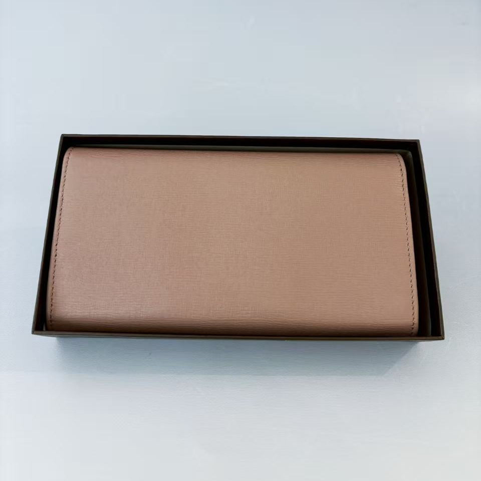 Gucci Classic Interlocking G Continental Wallet Dusty Pink
