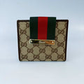 Gucci GG Supreme Ophidia Web Stripe French Wallet