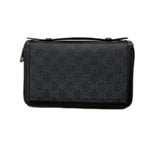 Gucci GG Supreme Black/Grey Travel Case Wallet