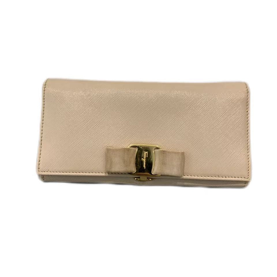 Salvatore Ferragamo Gancini Two-Tone Compact Bifold Wallet