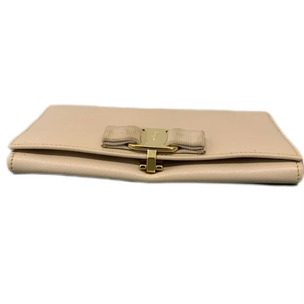Salvatore Ferragamo Gancini Two-Tone Compact Bifold Wallet