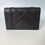 Christian Dior Diorama Clutch with Chain in Ultra-Black Studded Cannage Calfskin