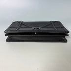 Christian Dior Diorama Clutch with Chain in Ultra-Black Studded Cannage Calfskin