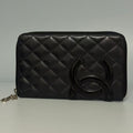 Chanel Cambon Line Ligne Zipped Long Wallet Organiser