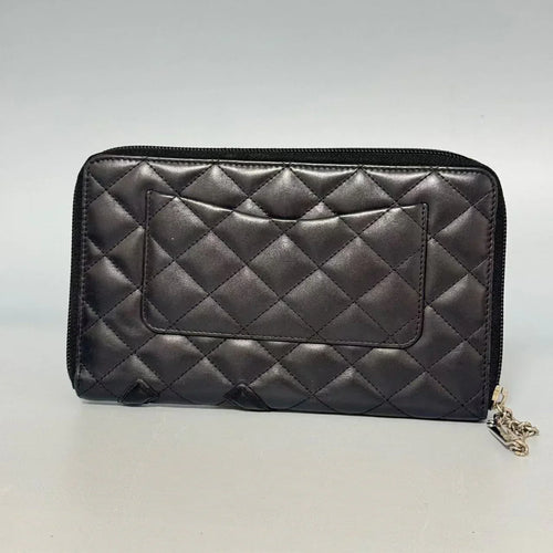 Pre-Owned - Chanel Cambon Line Ligne Zipped Long Wallet Organiser Authentic Luxury by LUXE LINK