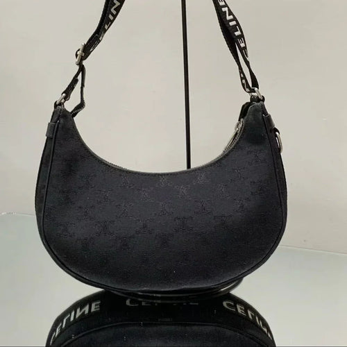 Pre-Owned - Celine Ava Bag in Triomphe Canvas and Calfskin Authentic Luxury by LUXE LINK