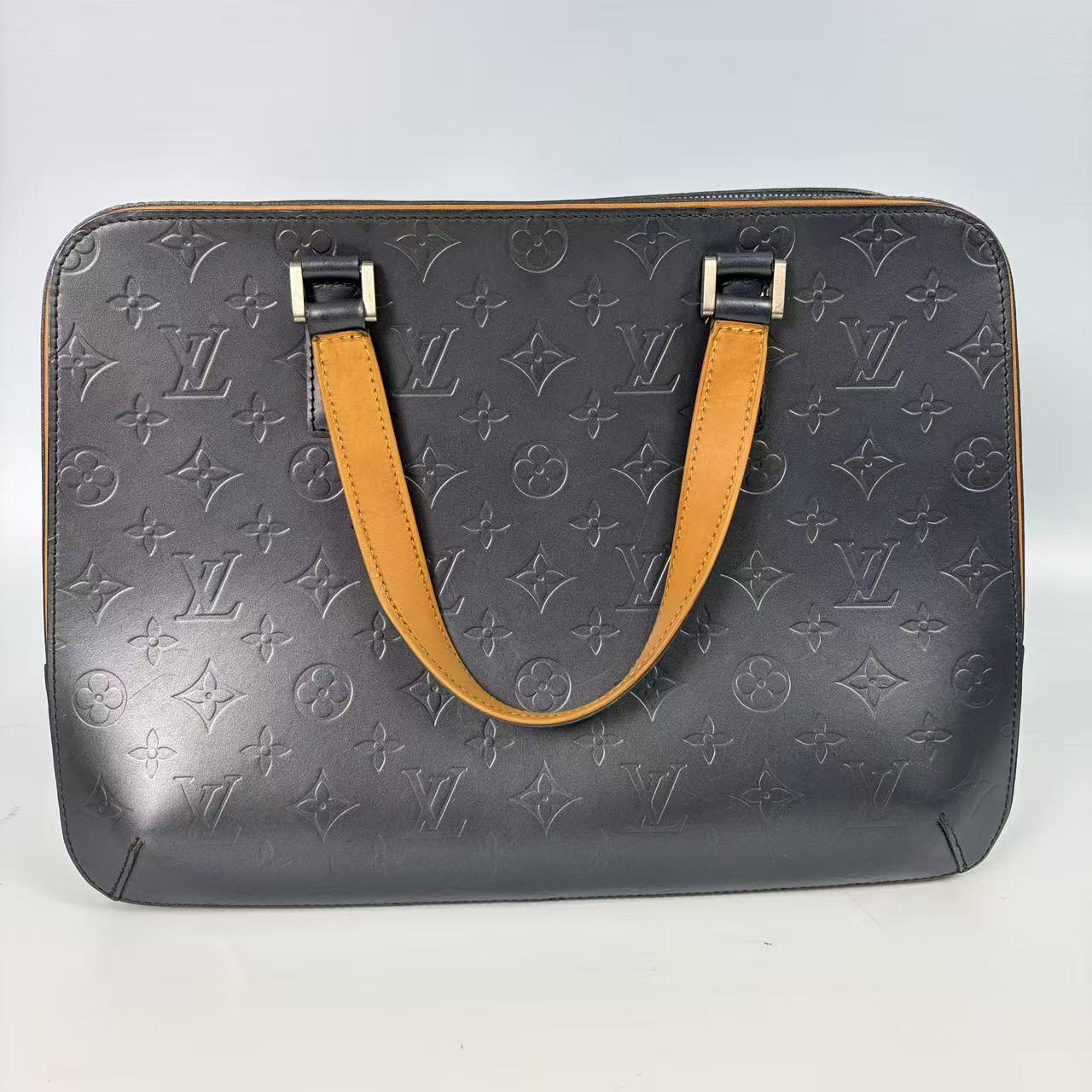 Louis Vuitton Matte Monogram Glace Elvin Business Bag
