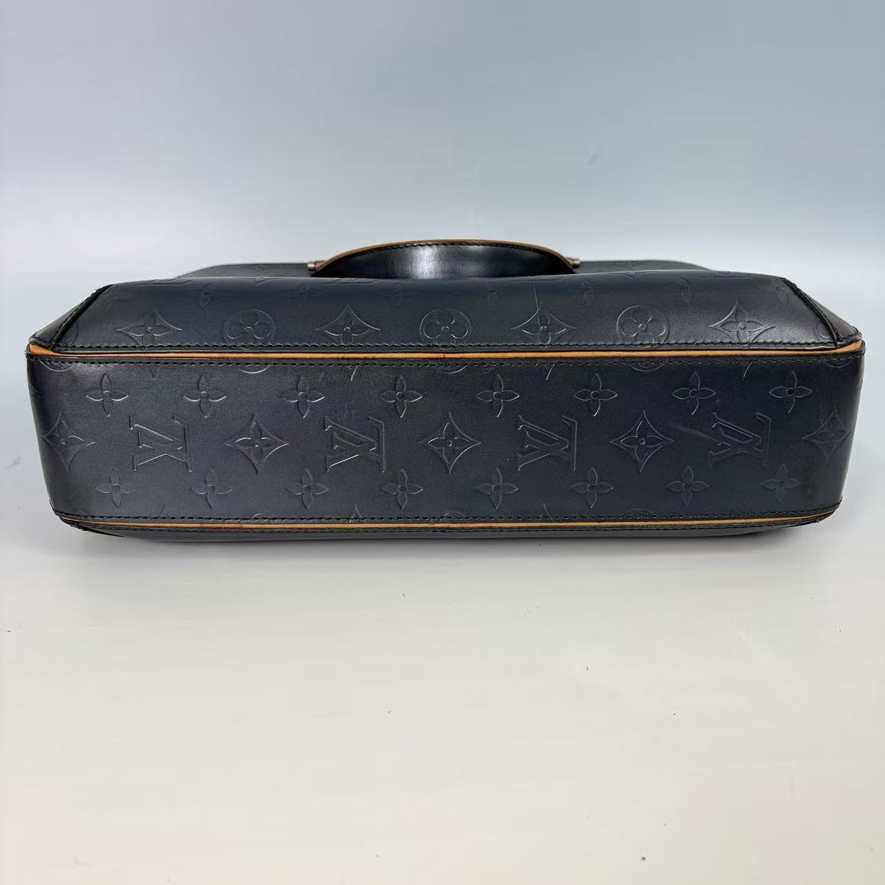 Louis Vuitton Matte Monogram Glace Elvin Business Bag