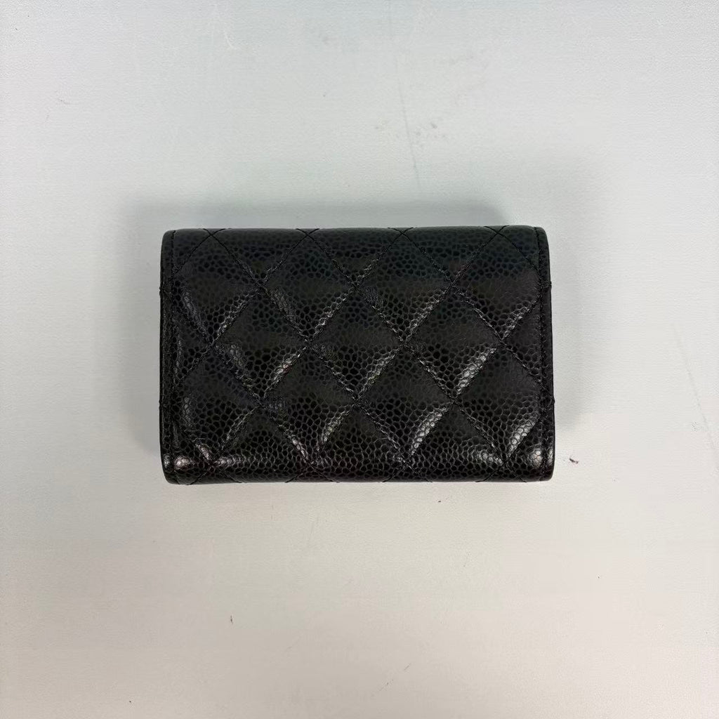 Chanel Classic Flap Card Holder Gold Tone Hardware