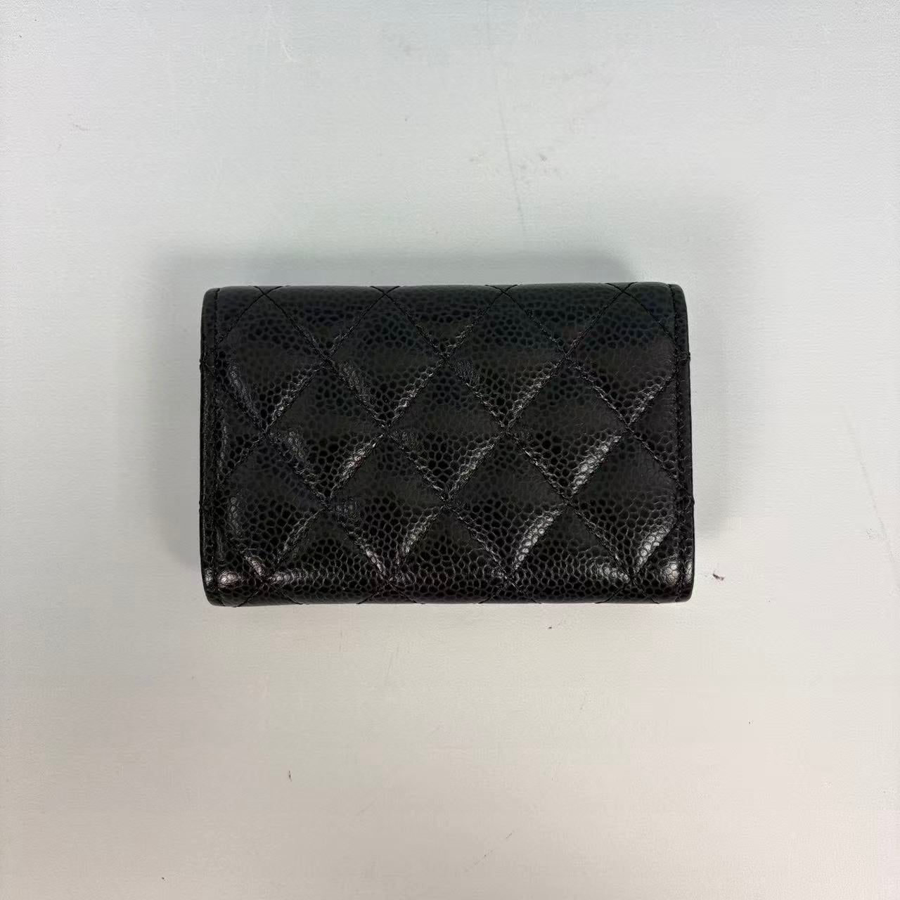 Chanel Classic Flap Card Holder Gold Tone Hardware