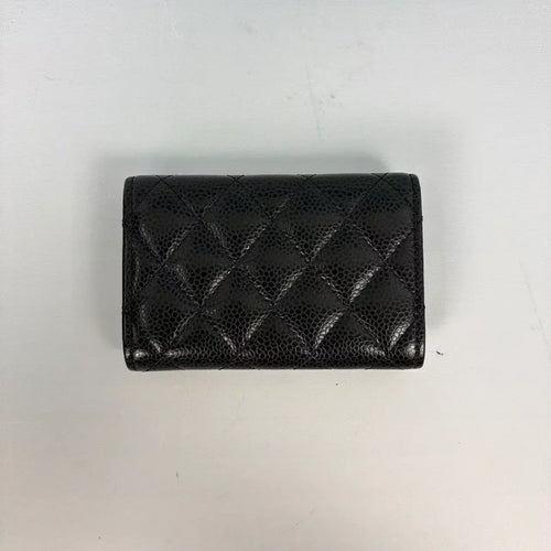 Pre-Owned - Chanel Classic Flap Card Holder Gold Tone Hardware Authentic Luxury by LUXE LINK