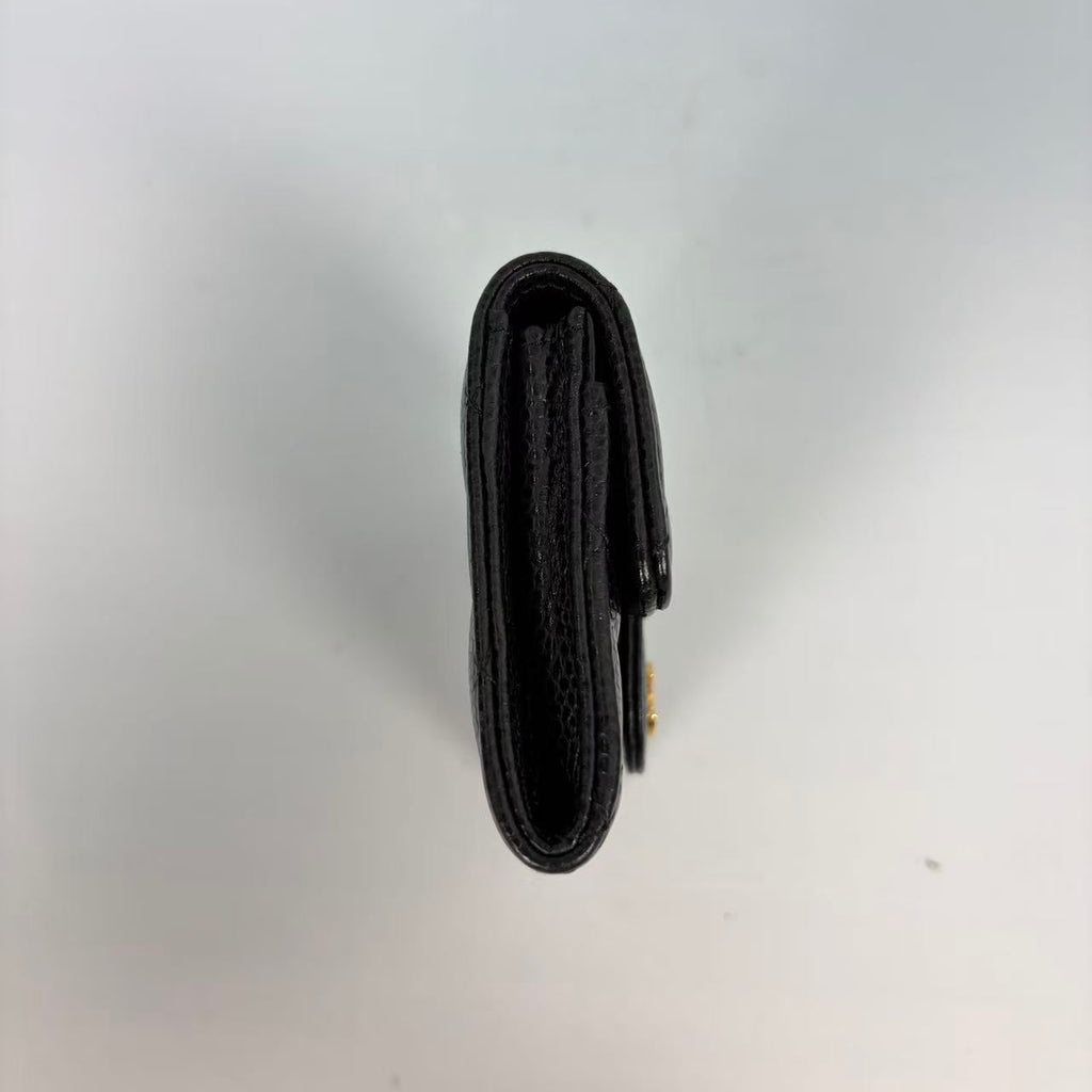 Chanel Classic Flap Card Holder Gold Tone Hardware