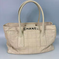 Chanel Chocolate Bar Stitch Leather Tote Bag