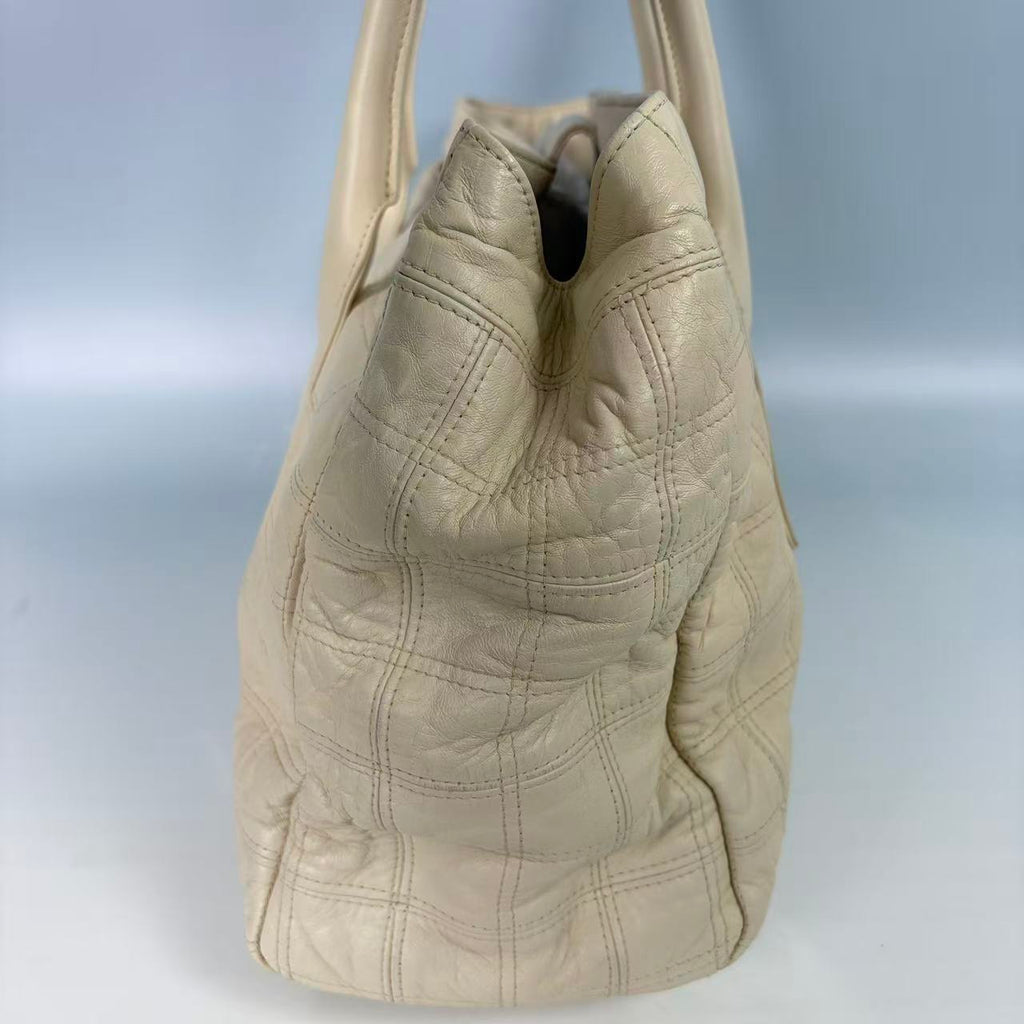 Chanel Chocolate Bar Stitch Leather Tote Bag