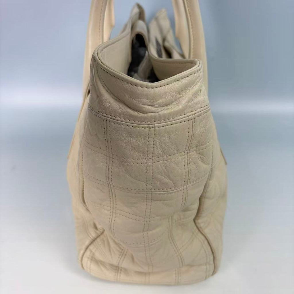 Chanel Chocolate Bar Stitch Leather Tote Bag