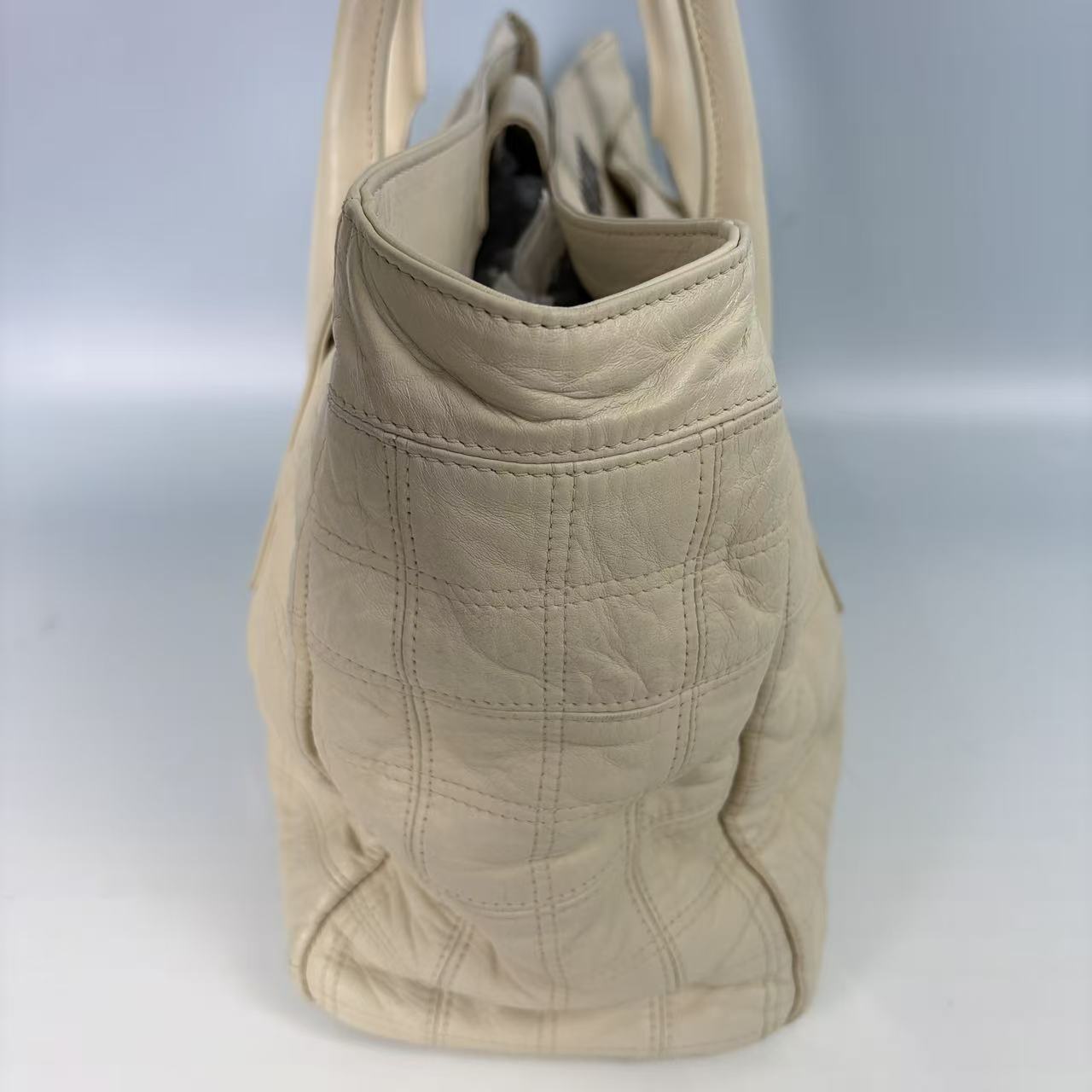 Chanel Chocolate Bar Stitch Leather Tote Bag