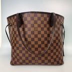 Louis Vuitton Neverfull MM Medium Tote Bag in Damier Ebene Canvas