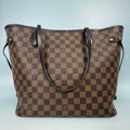 Louis Vuitton Neverfull MM Medium Tote Bag in Damier Ebene Canvas