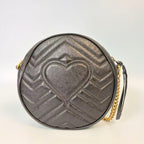 Gucci GG Marmont Matelassé Round Crossbody Bag