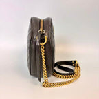 Gucci GG Marmont Matelassé Round Crossbody Bag