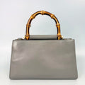 Gucci Nymphaea Leather Bamboo Top Handle Bag