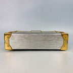 Louis Vuitton Metallic Silver and Gold Epi Petite Malle Crossbody bag