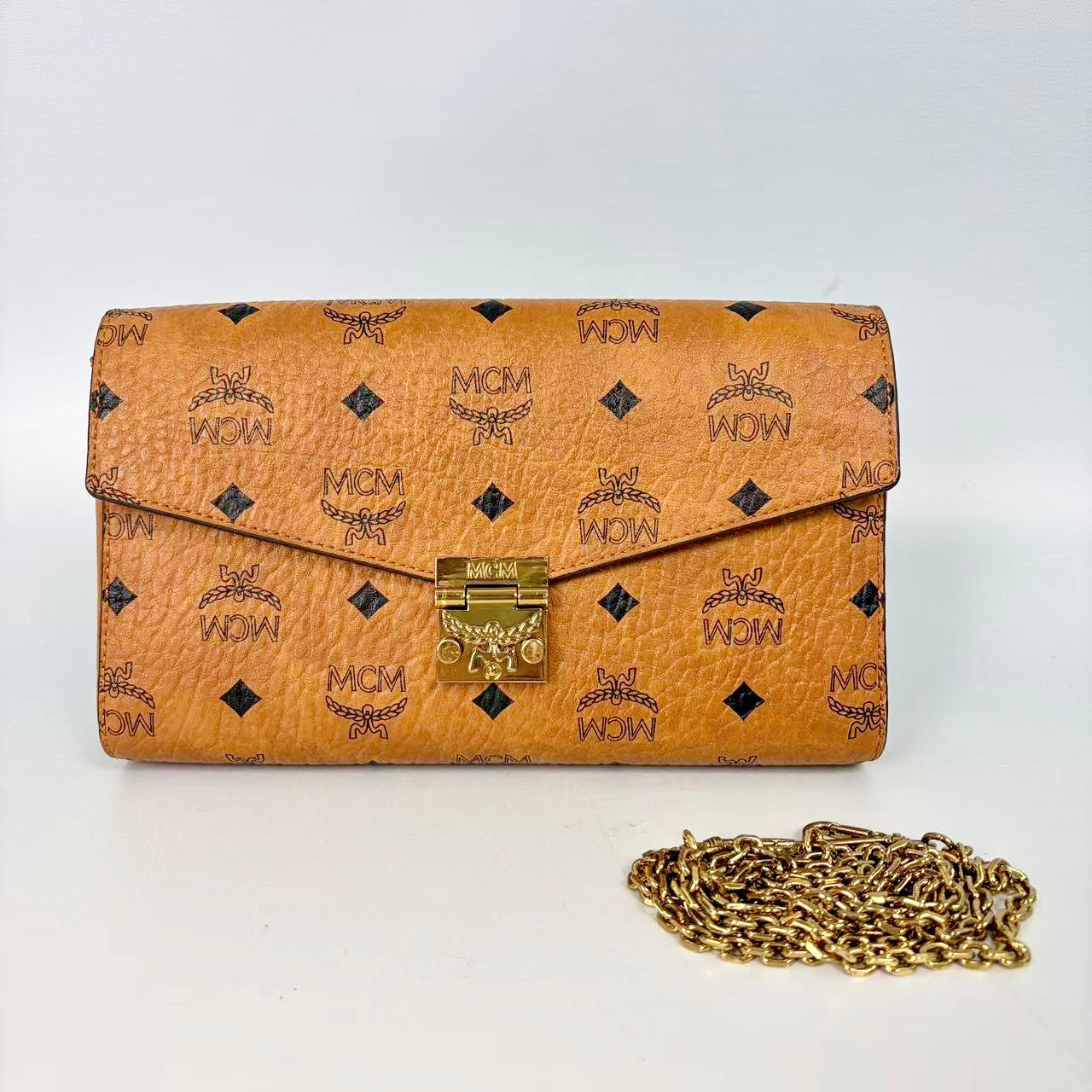 MCM Patricia Crossbody Wallet in Visetos Coated Canvas