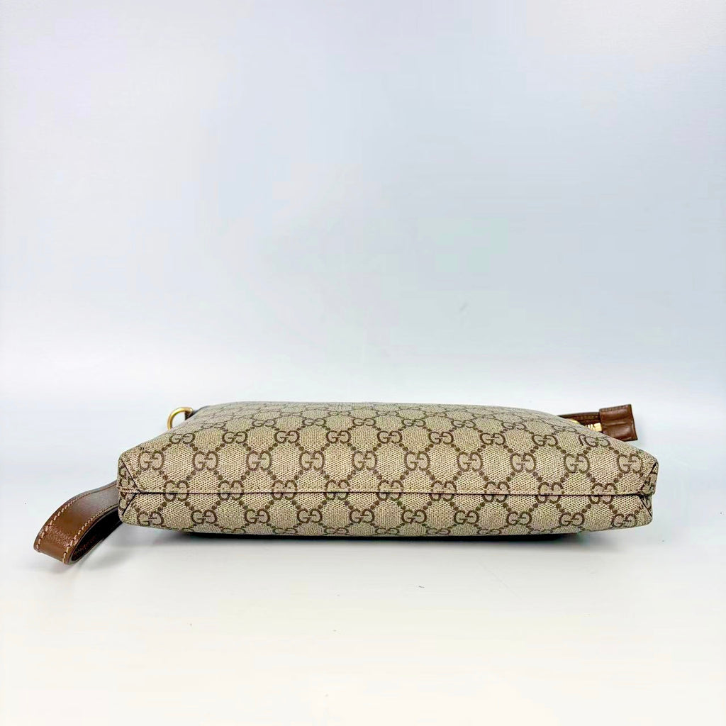 Gucci Vintage Web GG Supreme Toiletry Pouch Crossbody Bag