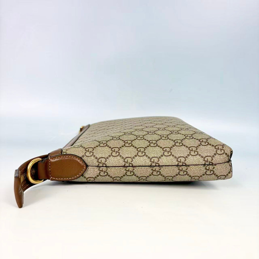 Gucci Vintage Web GG Supreme Toiletry Pouch Crossbody Bag