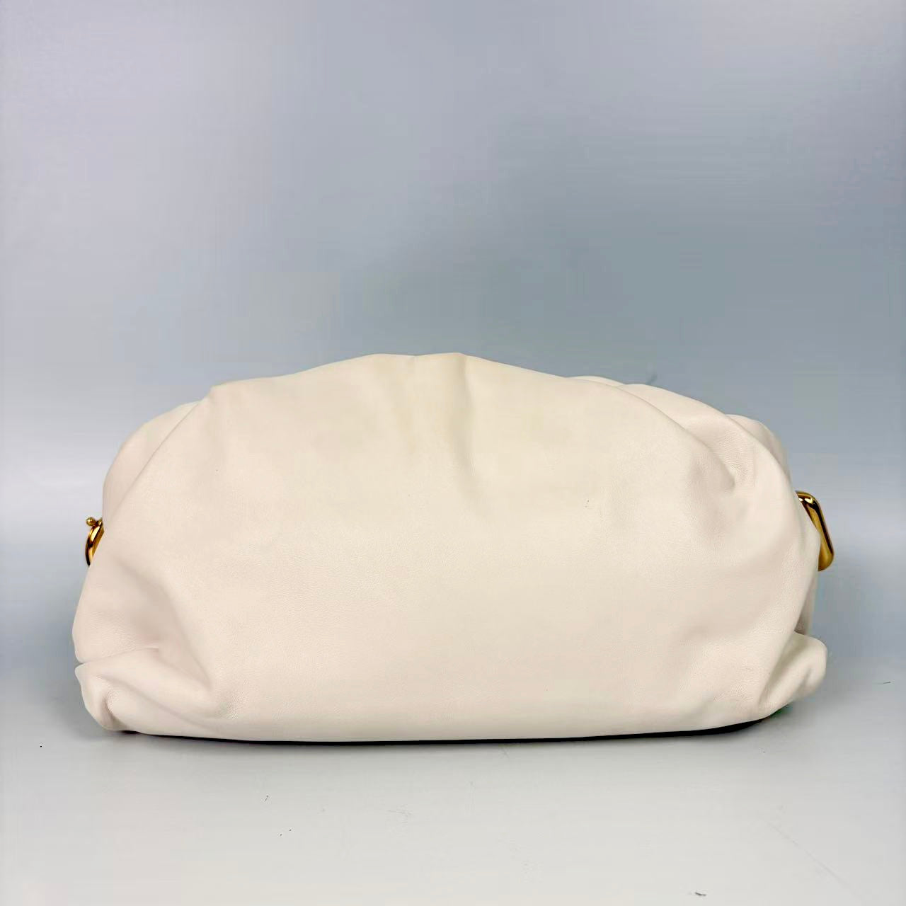 Bottega Veneta Chalk White The Chain Pouch with Gold Hardware