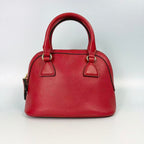 Gucci Cherry Red Soho Microguccissima Dome Shoulder Bag