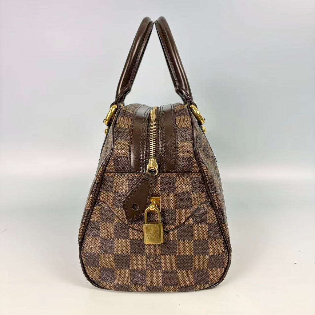 Louis Vuitton Knightsbridge Top Handle Bag in Damier Ebene Canvas