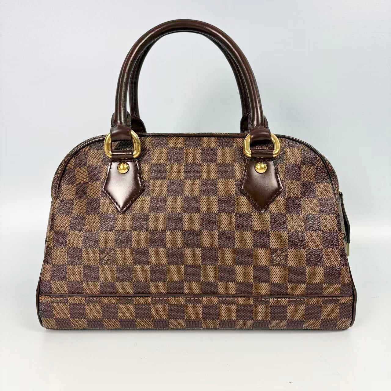Louis Vuitton Knightsbridge Top Handle Bag in Damier Ebene Canvas