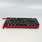 Louis Vuitton x Takashi Murakami Multicolore Black Zippy Wallet
