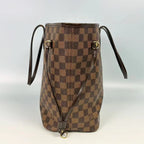 Louis Vuitton Neverfull MM Medium Tote Bag in Damier Ebene Canvas