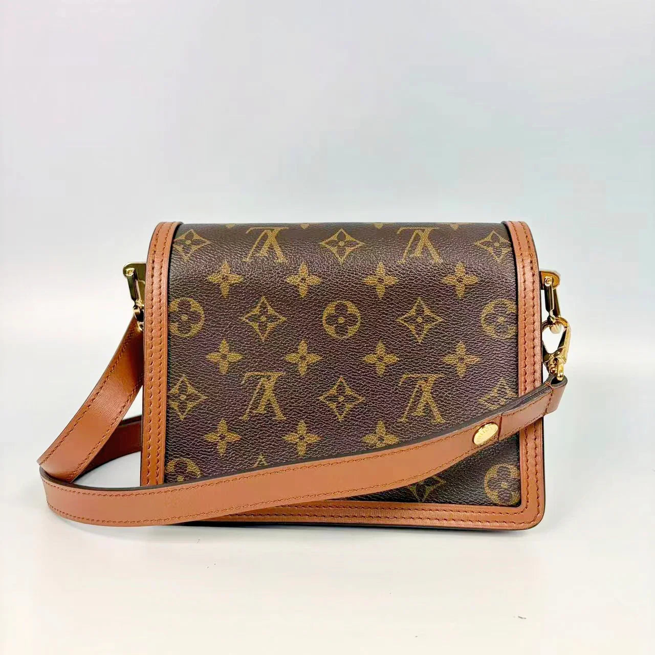 Louis Vuitton Dauphine Mini Shoulder Bag in Monogram and Monogram Reverse Canvas