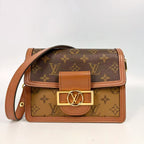 Louis Vuitton Dauphine Mini Shoulder Bag in Monogram and Monogram Reverse Canvas