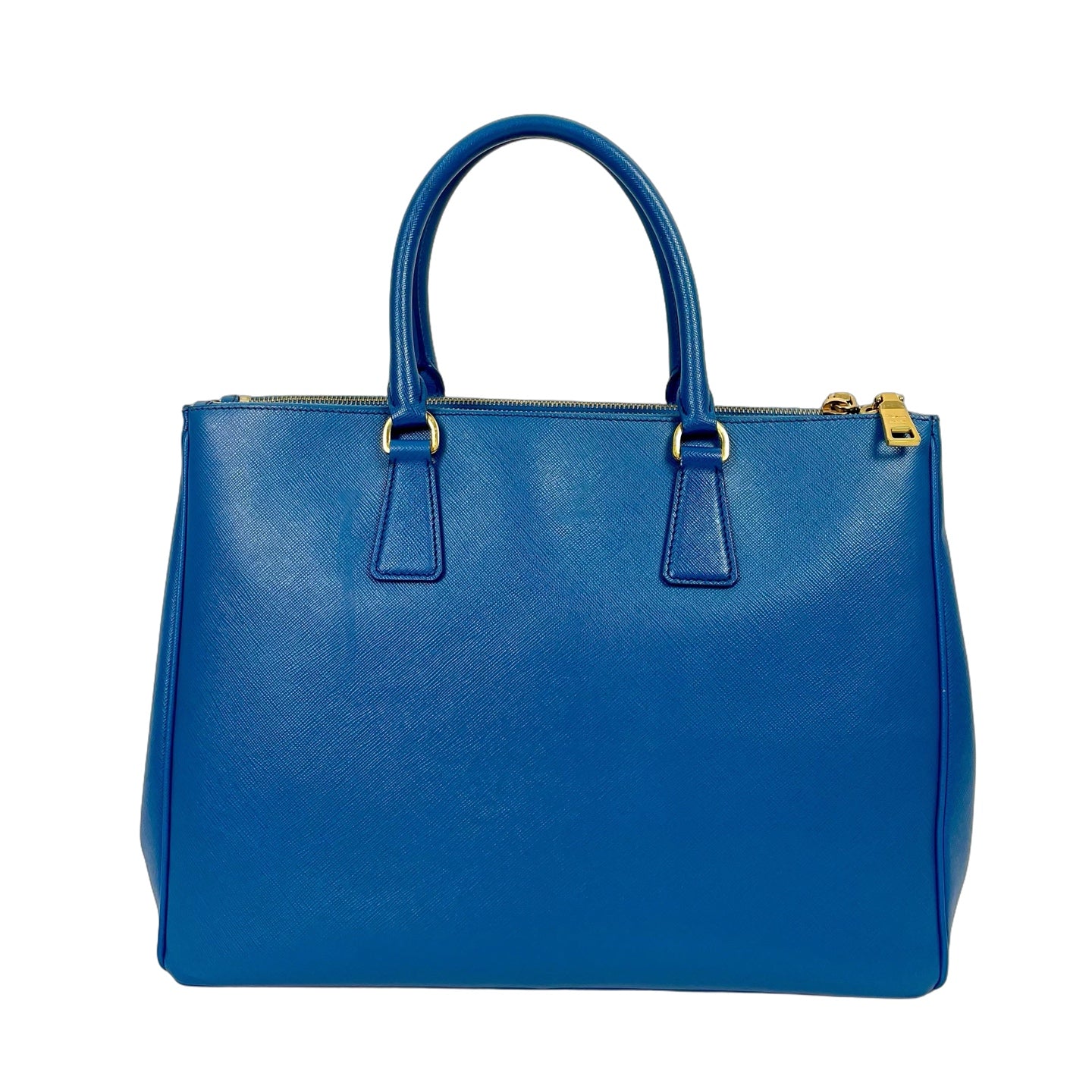 Prada Galleria Saffiano Leather Top Handle Bag - Royal Blue