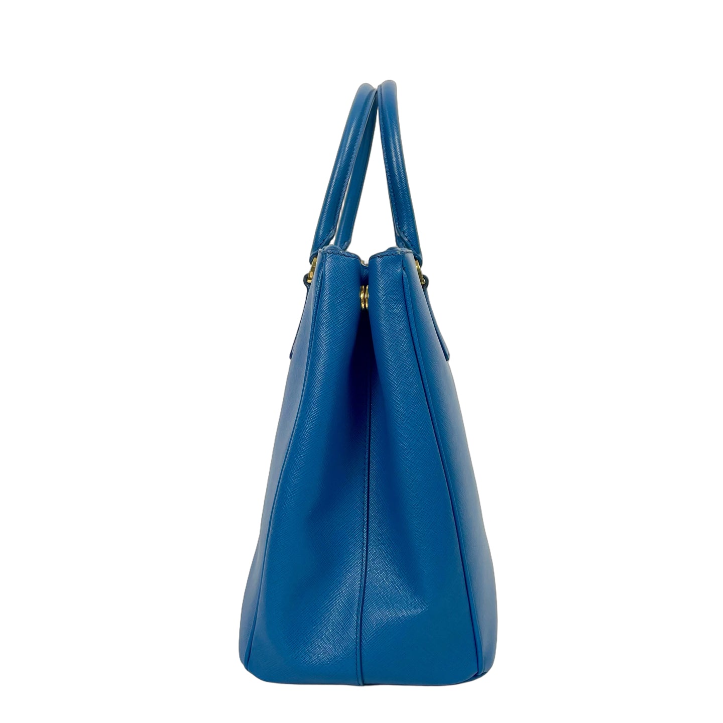 Prada Galleria Saffiano Leather Top Handle Bag - Royal Blue