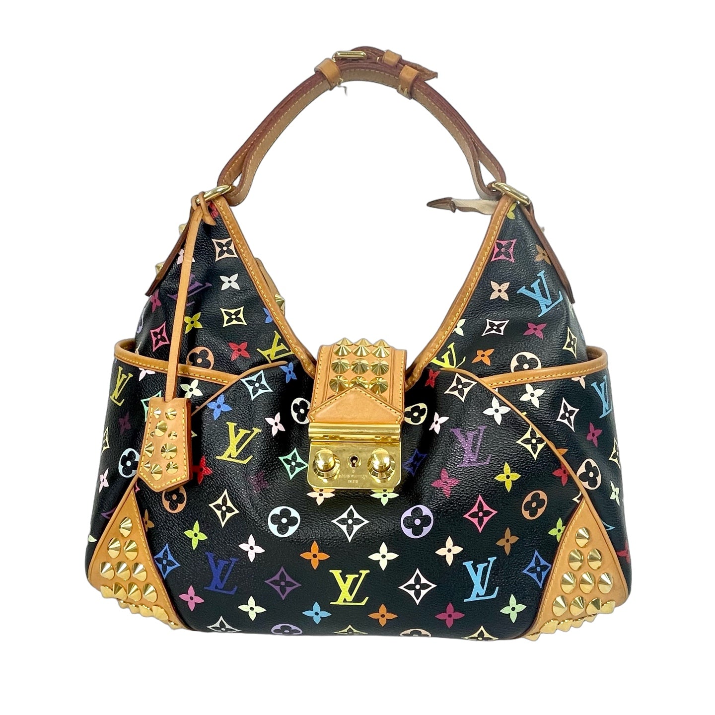 Louis Vuitton Monogram Multicolore Chrissie MM Shoulder Bag - Black Vintage Luxury