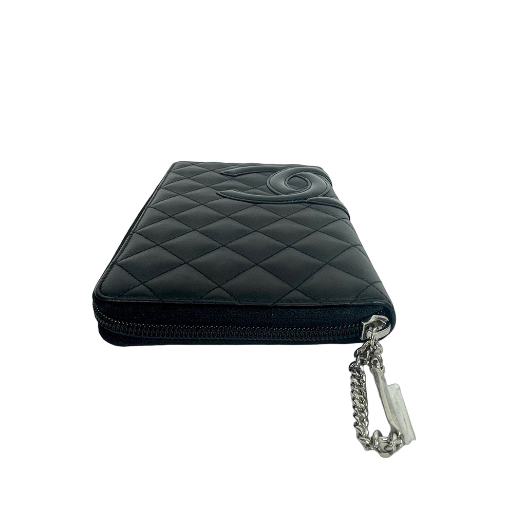Chanel Cambon Ligne Wallet on Chain (WOC) - Black Quilted Lambskin Shoulder Bag
