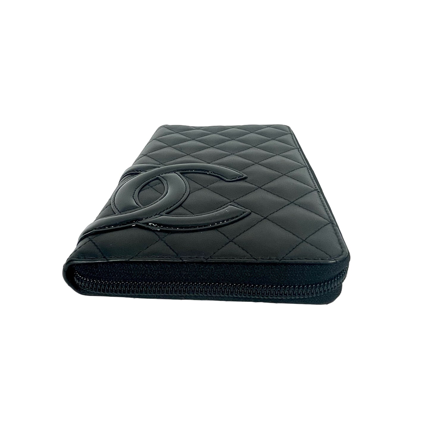 Chanel Cambon Ligne Wallet on Chain (WOC) - Black Quilted Lambskin Shoulder Bag