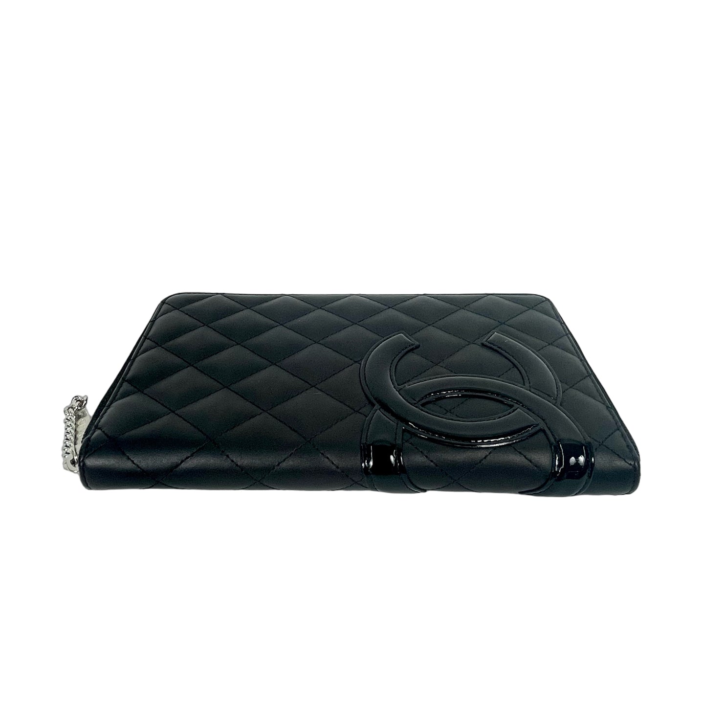 Chanel Cambon Ligne Wallet on Chain (WOC) - Black Quilted Lambskin Shoulder Bag