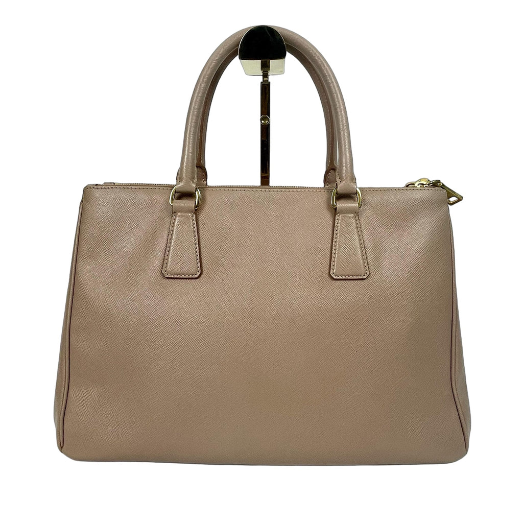 Prada Galleria Saffiano Leather Top Handle Bag - Cameo Pink