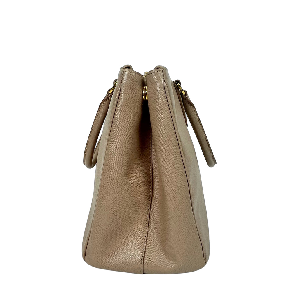 Prada Galleria Saffiano Leather Top Handle Bag - Cameo Pink
