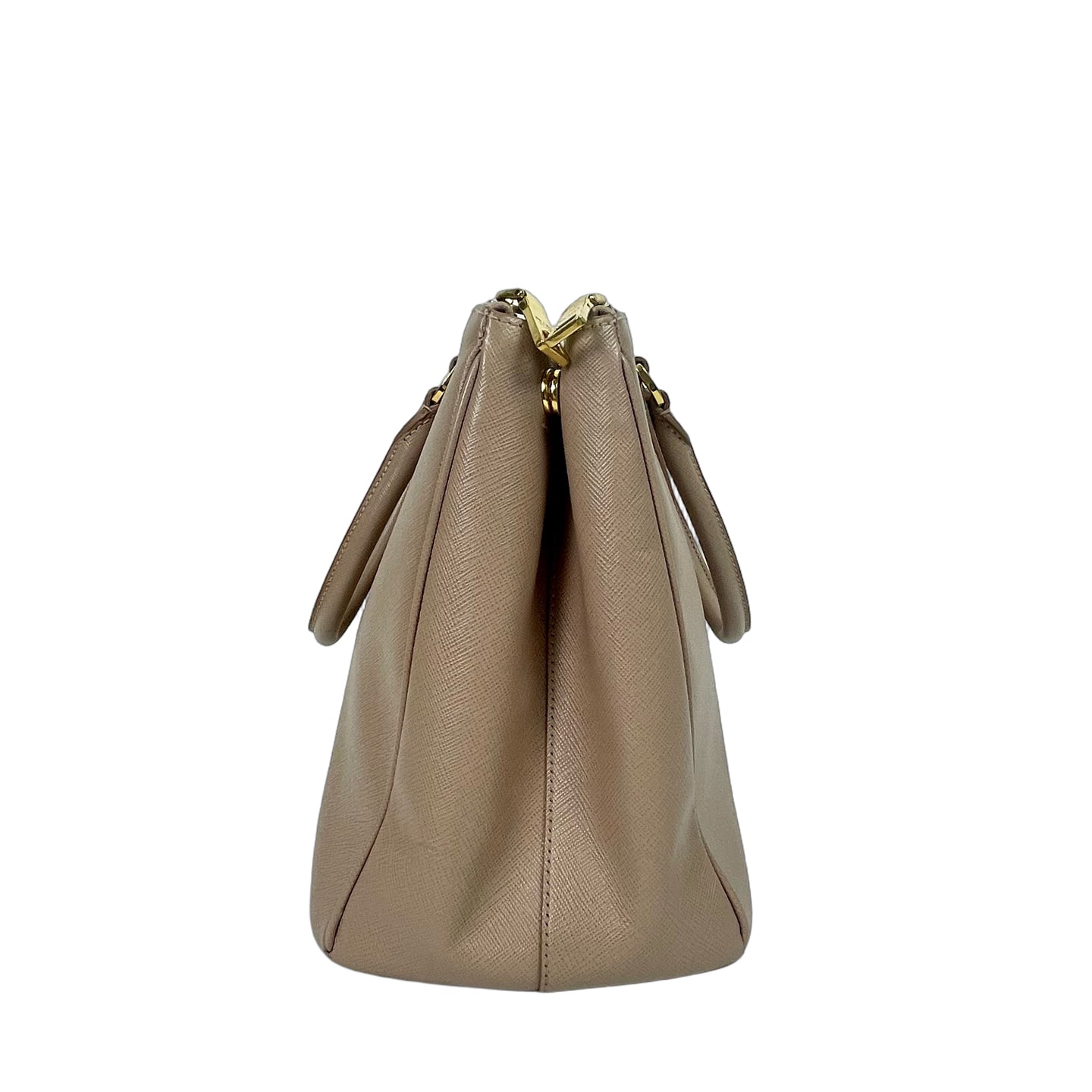 Prada Galleria Saffiano Leather Top Handle Bag - Cameo Pink